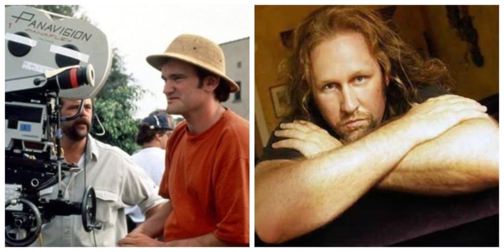 Izquierda: Quentin Tarantino. Derecha: Roger Avary. Guionistas de "Pulp Fiction".