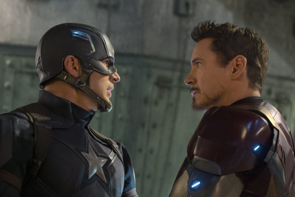 Captain America /Capitán América / Civil War / Marvel / Disney / Tony Stark / Steve Rogers