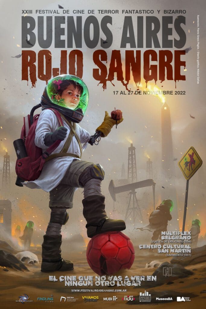 Poster oficial del festival buenos aires rojo sangre