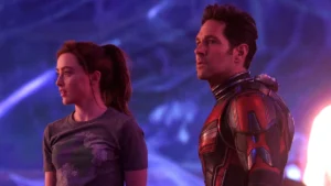 antman y su hija en el reino cuantico