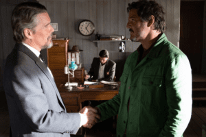 Ethan Hawke y Pedro Pascal en 'Strange Way of Life', el nuevo cortometraje de Pedro Almodóvar.
