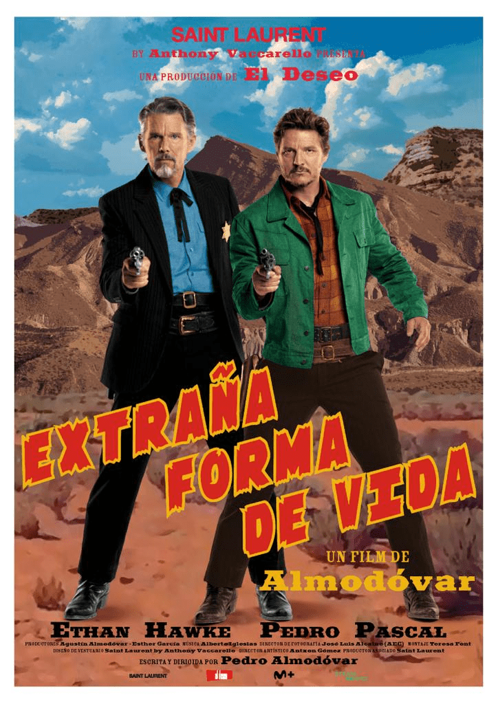 Póster oficial de Strange Way of Life, el corto de Pedro Almodóvar.