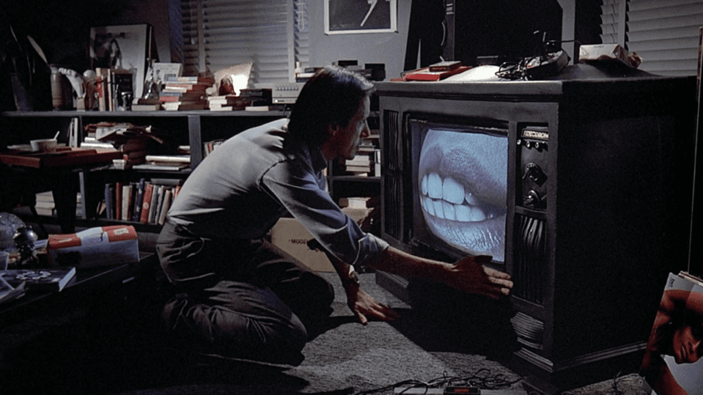 James Woods en Videodrome (1983).