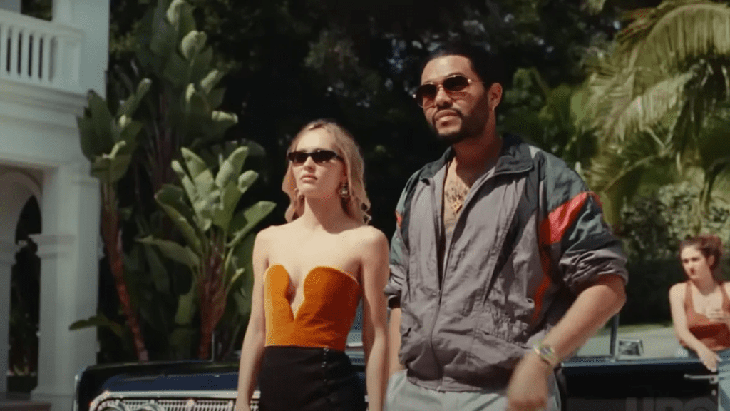 Lily-Rose Depp y Abel The Weeknd Tesfaye en The Idol.