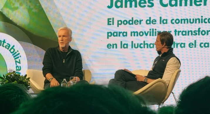 James Cameron en Argentina en la charla con Ivan Pineda.