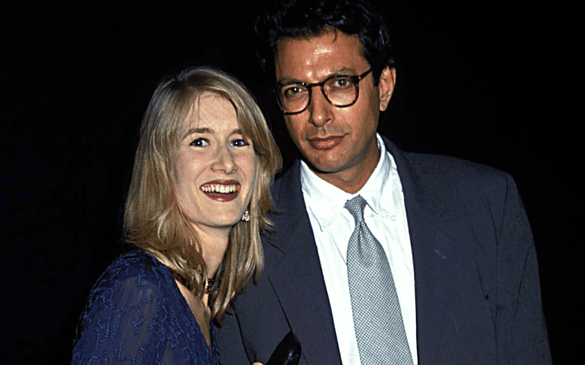 Laura Dern y Jeff Goldblum (circa 1993).