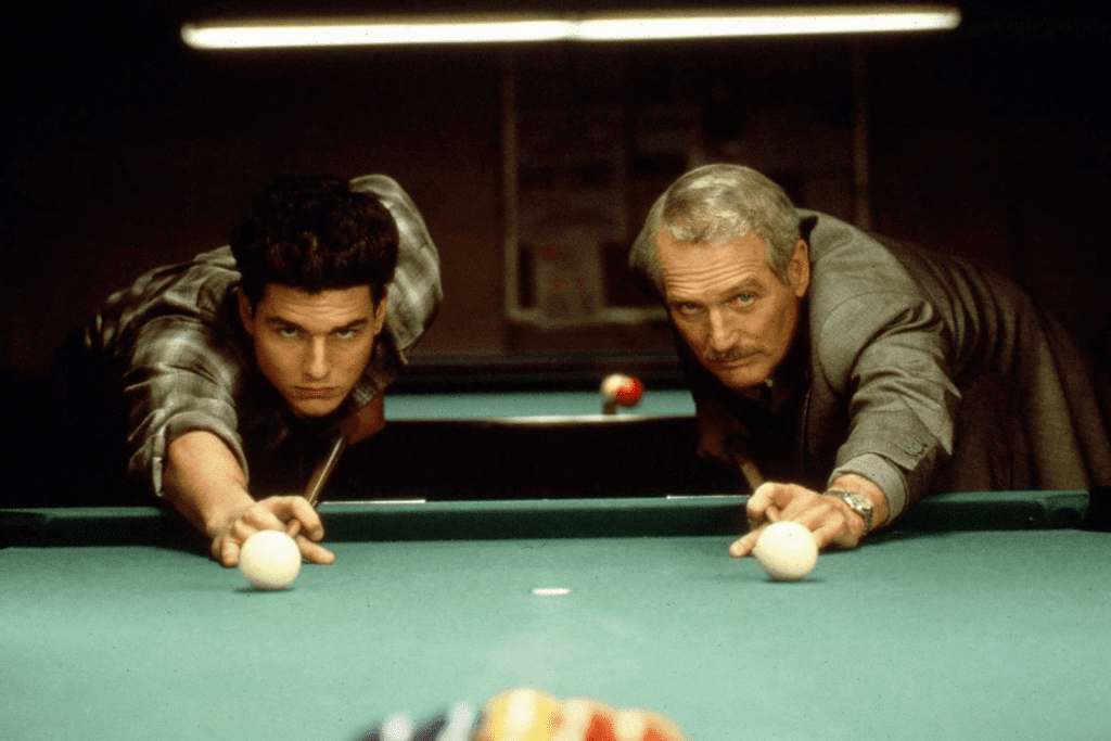Tom Cruise y Paul Newman en The Color of Money (2016).