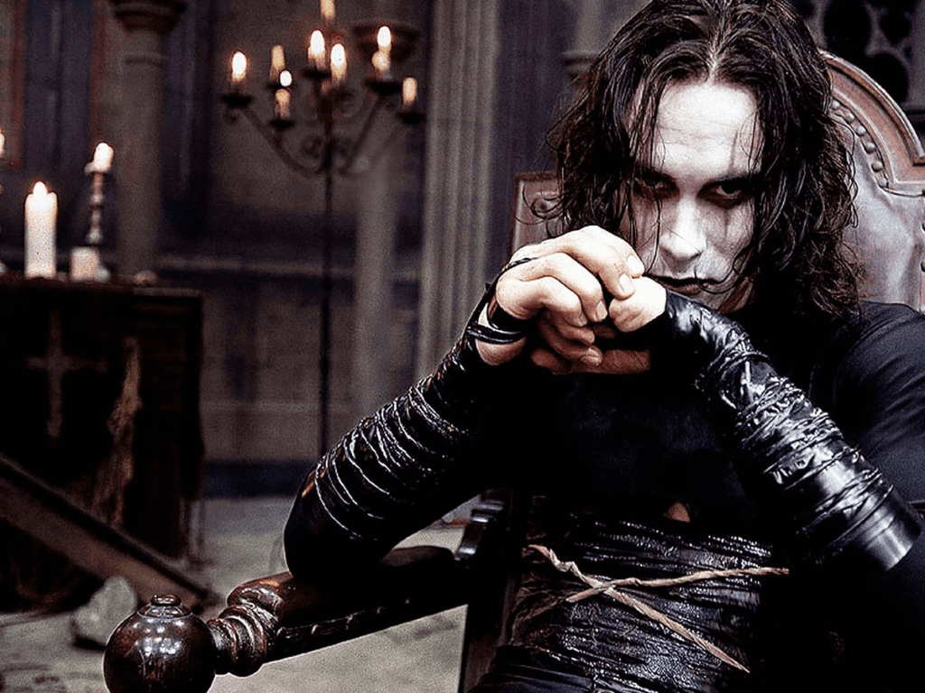 Brandon Lee en El Cuervo (1994).