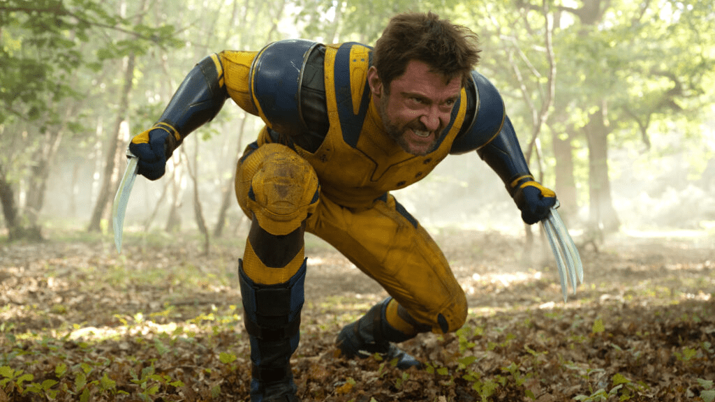 Hugh Jackman con el traje clasico de Wolverine/Logan 