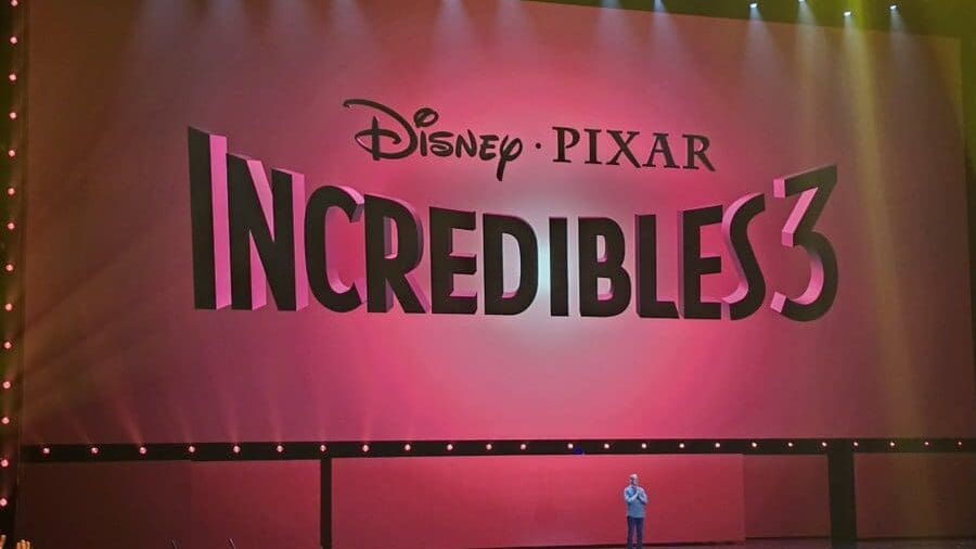 Anuncio de los Increibles 3 en la D23 de Disney.