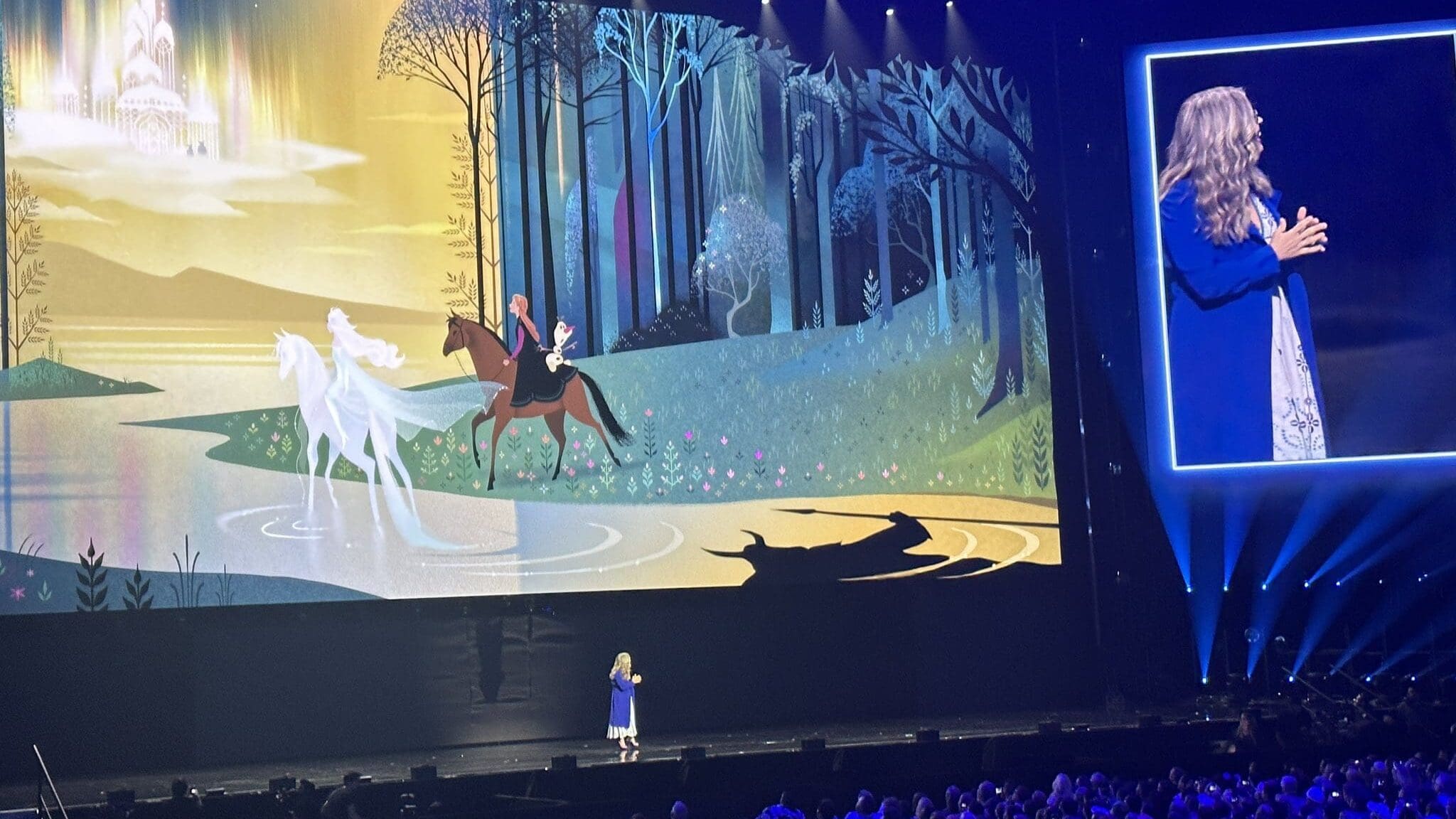 Anuncio de las nuevas películas de Frozen en la D23 de Disney.