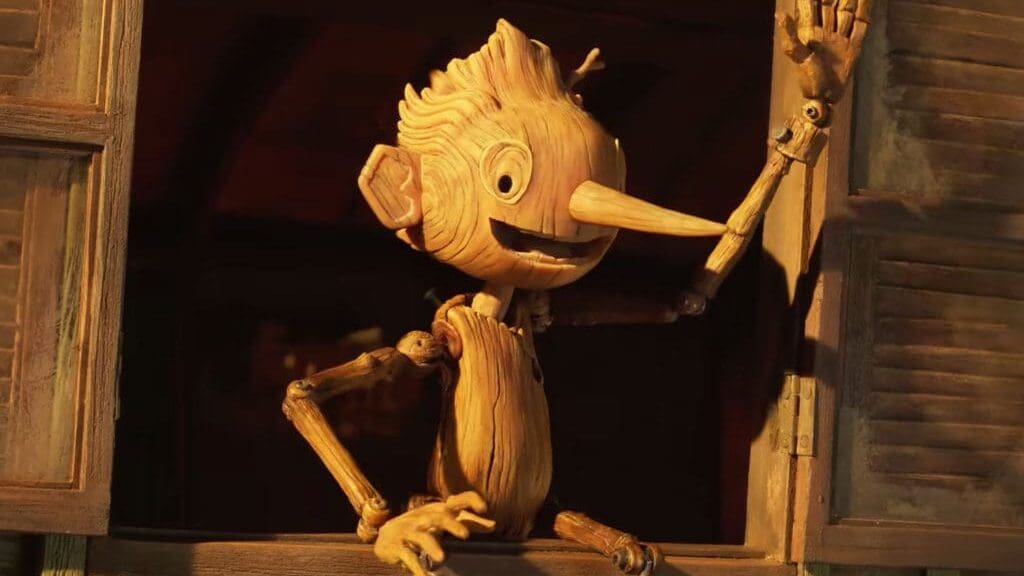 Escena de pinocho de guillermo del toro una de las películas animadas perfectas