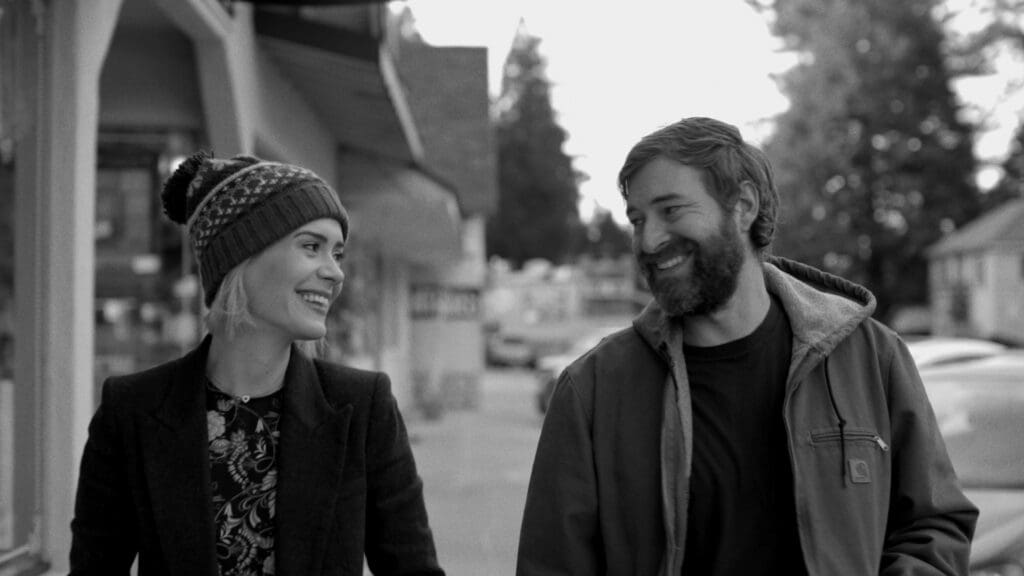 Sarah Paulson y Mark Duplass en Blue Jay
