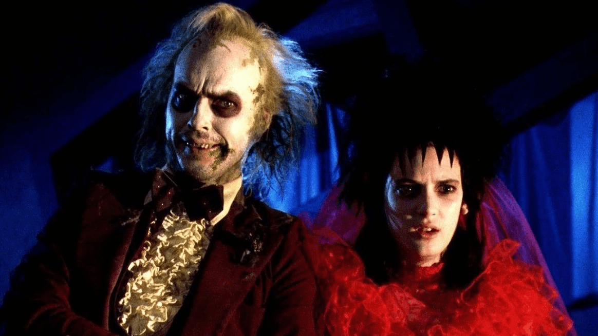 Beetlejuice como Michael Keaton y una joven Winona Ryder, las mejores películas de tim burton