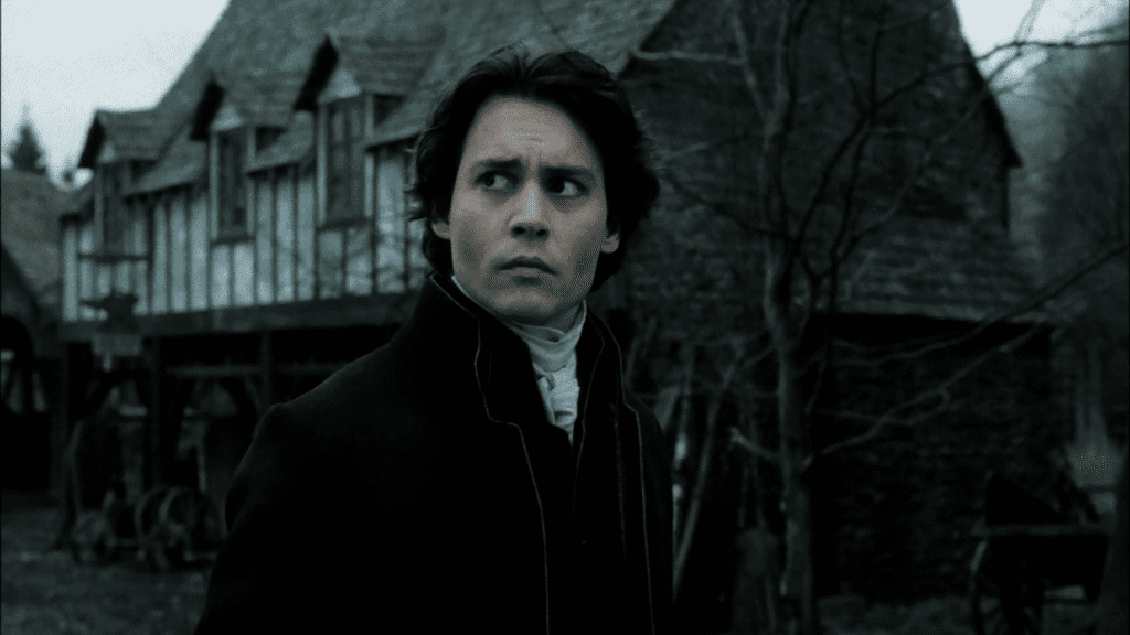 Johnny Depp en Sleepy Hollow de las mejores películas de tim burton