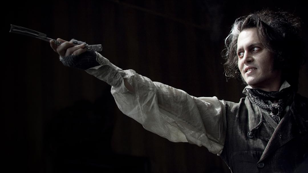 Jhonny Deep como el barbero gotico