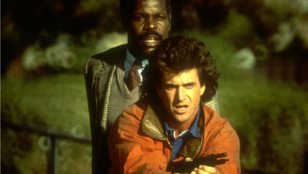 Mel Gibson y Danny Glover en Lethal Weapon 
