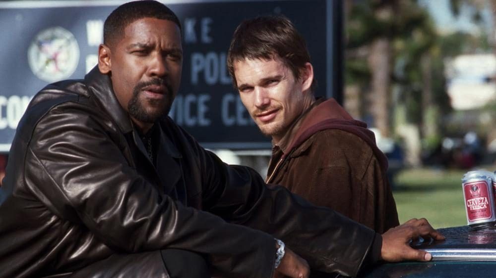  Denzel Washington y Ethan Hawke en training Day