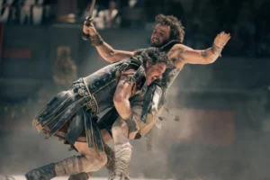 Paul Mescal y Pedro Pascal en Gladiador II