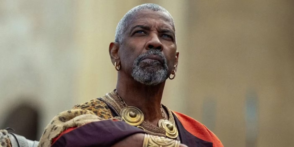 Denzel Washington es el papel de Macrinus en Gladiador II