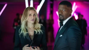 Jaime Fox y Camero diaz en De vuelta a la acción netflix