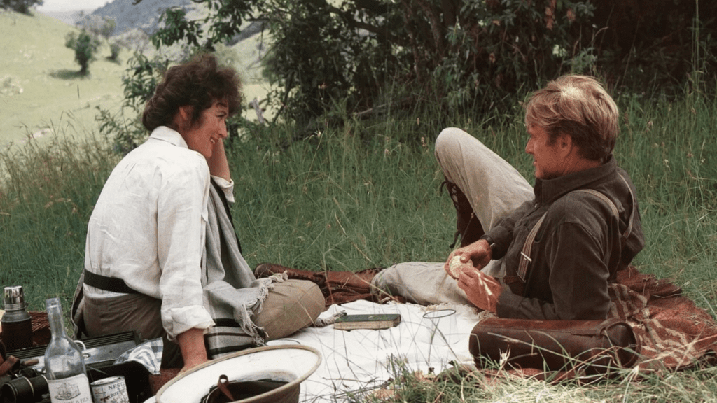 Meryl Streep y Robert Redford en Out of Africa