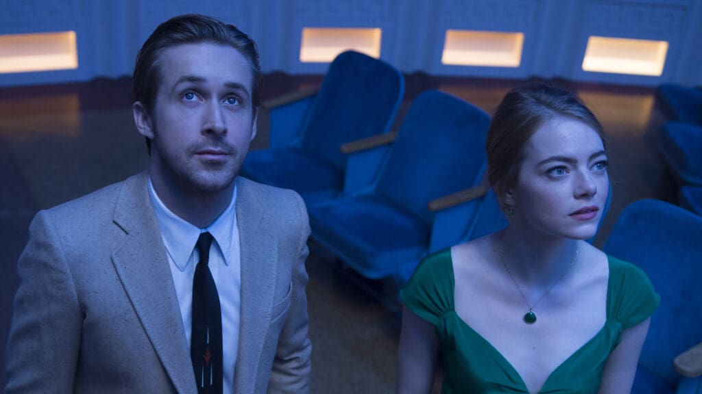 Ryan Gosling y Emma Stone en e musical La La Land