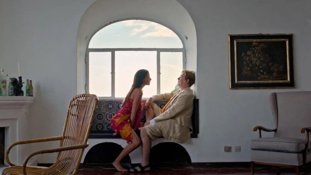 Celeste Dalla Porta y Gary Oldman en Parthenope