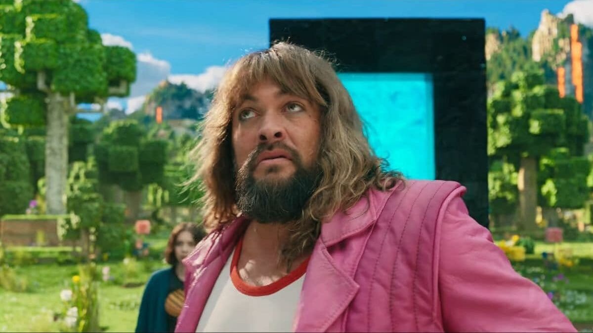 Jason Momoa en la película de Minecraft