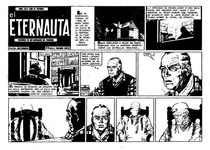 primera pagina original de El eternauta