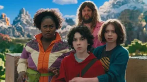 Los cincos protagonistas de la película de minecraft llegan al mundo del videojuego.