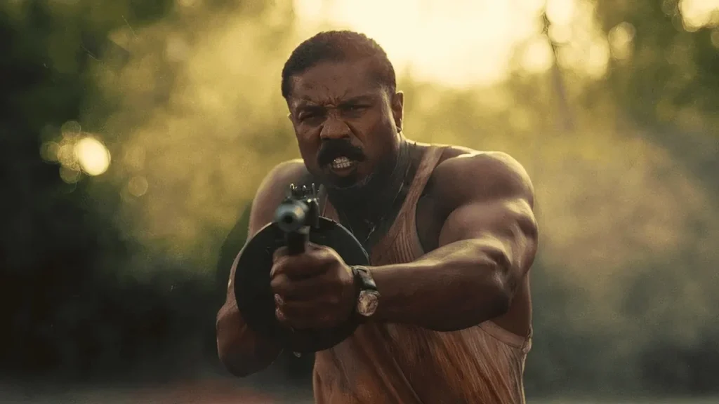 Pecados pelicula con Michael B. Jordan disparando