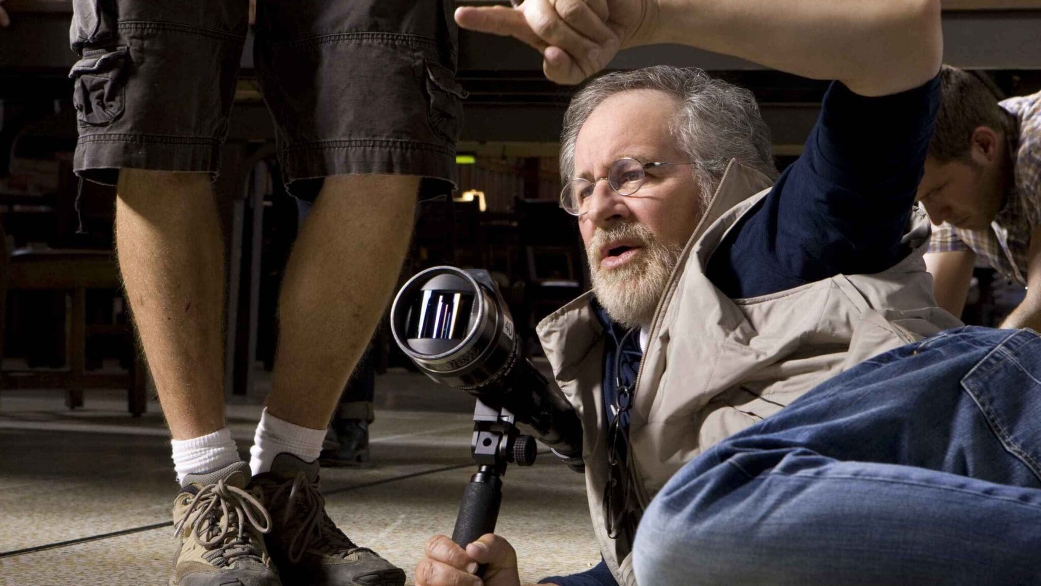 Spielberg dirigiendo una pelicula