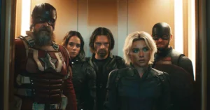 Los personajes de Thunderbolts* suben un ascensor