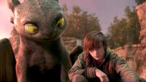 Hipo y Chimuelo en la versión live action de Cómo entrenar a tu dragón (2025)