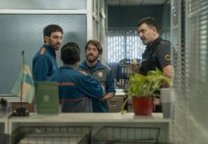 Los actores de Division Palermo discuten en la segunda temporada que esta disponible en Netflix.
