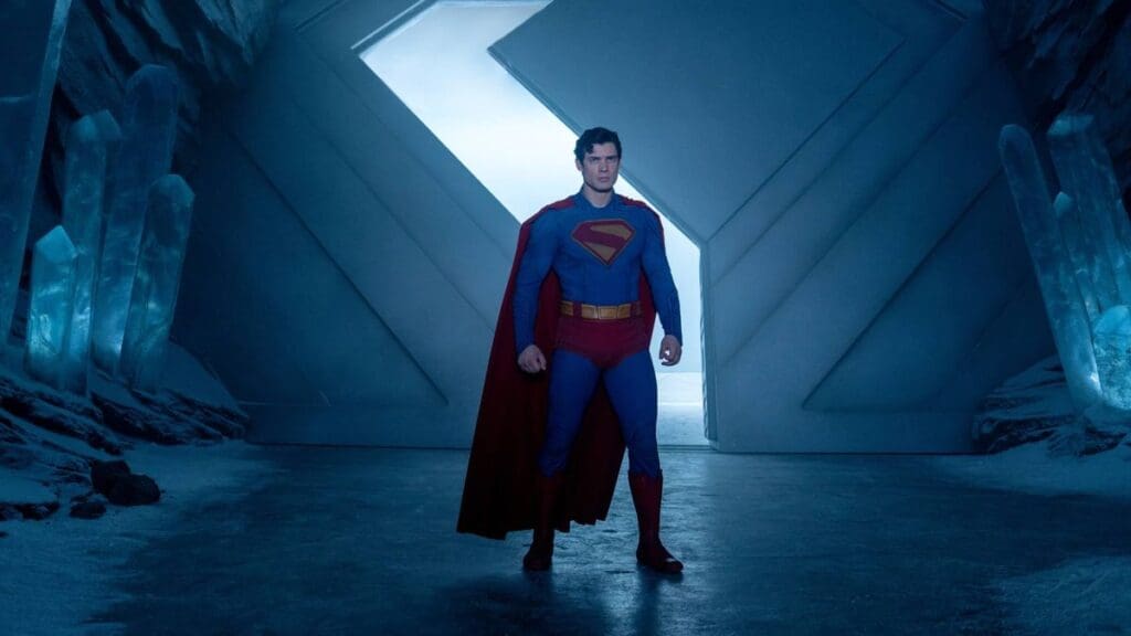 David Corenswet como Superman en la nueva pelicula de DC de James Gunn