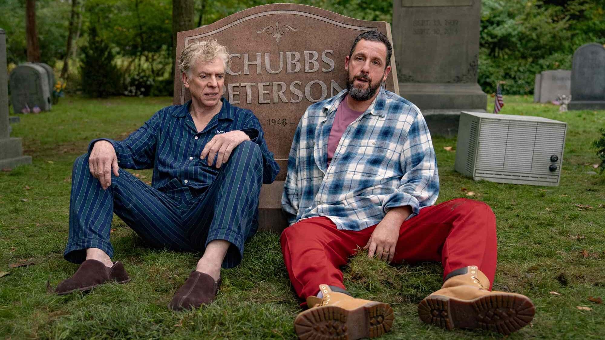 Christopher McDonald y Adam Sandler en Happy Gilmore 2 de Netflix