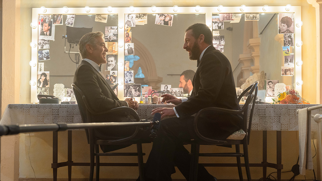 George Clooney y Adam Sandler Jay Kelly película de Noah Baumbach.