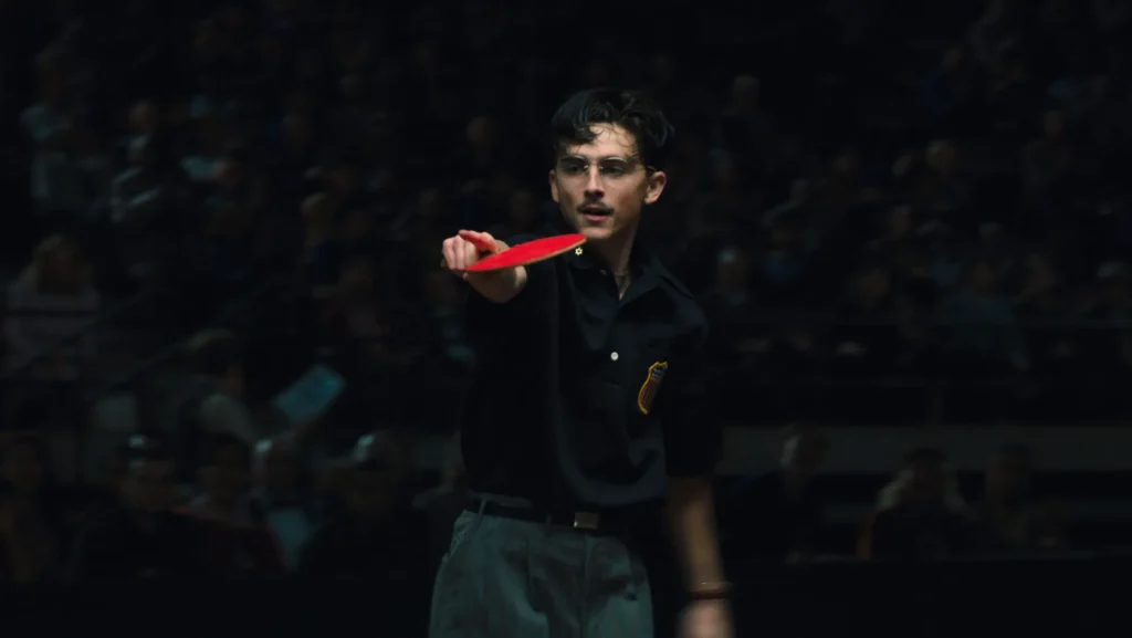 timothée chalamet en Marty Supreme, pelicula de Josh Safdie