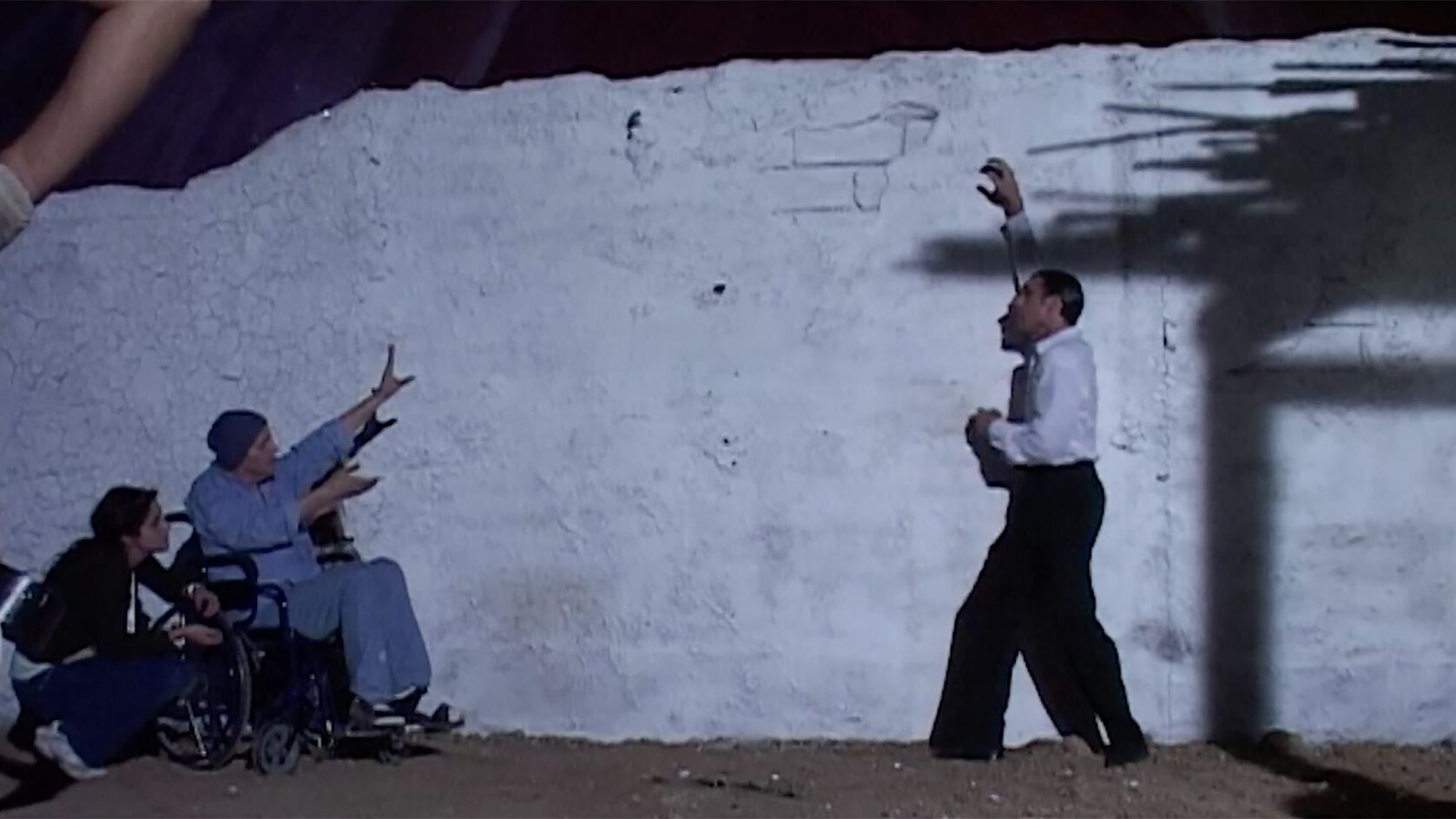 Leonardo Favio dirigiendo documental Había una vez un mago. 