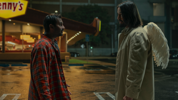 Aziz Ansari y Keanu Reeves en Buena Fortuna