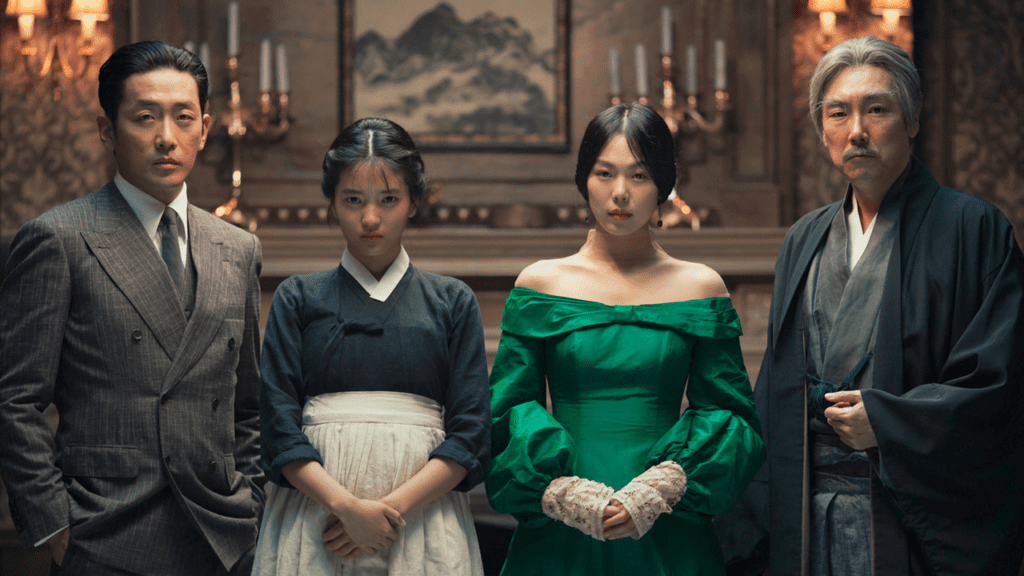 Kim Min-hee, Kim Tae-ri, Ha Jung-woo, Cho Jin-woong en The Handmaiden .