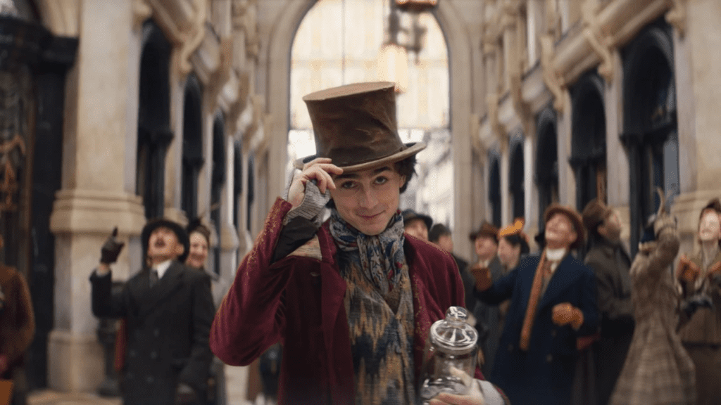 timothée chalamet en wonka