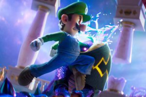 Luigi y Baby bowser super mario bros galaxy