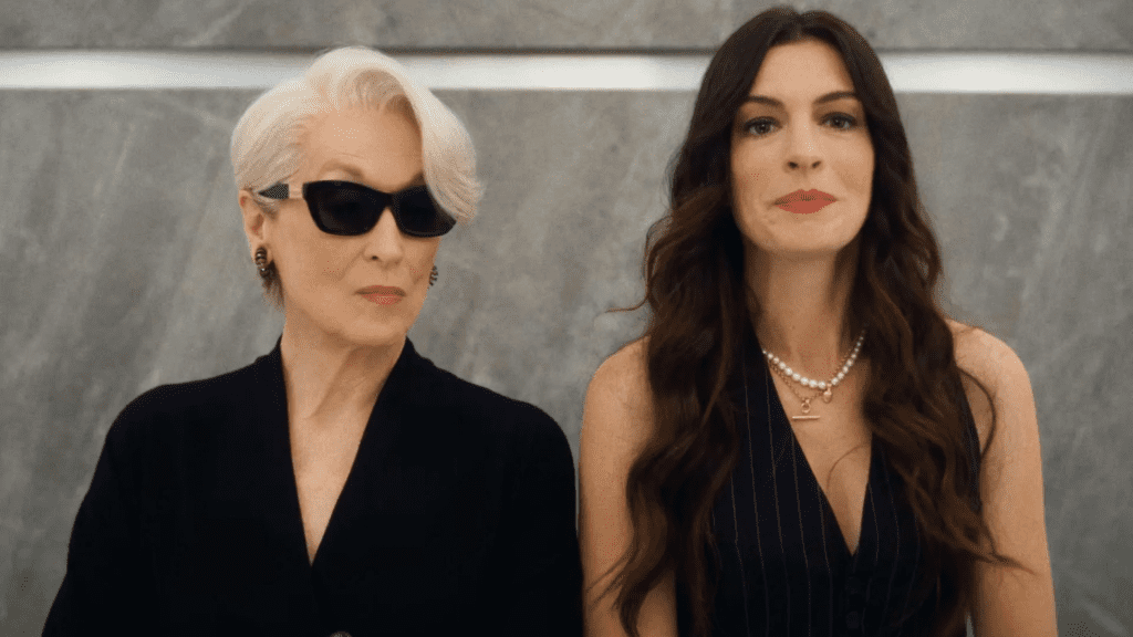 meryl streep y anne hathaway en el diablo viste a la moda