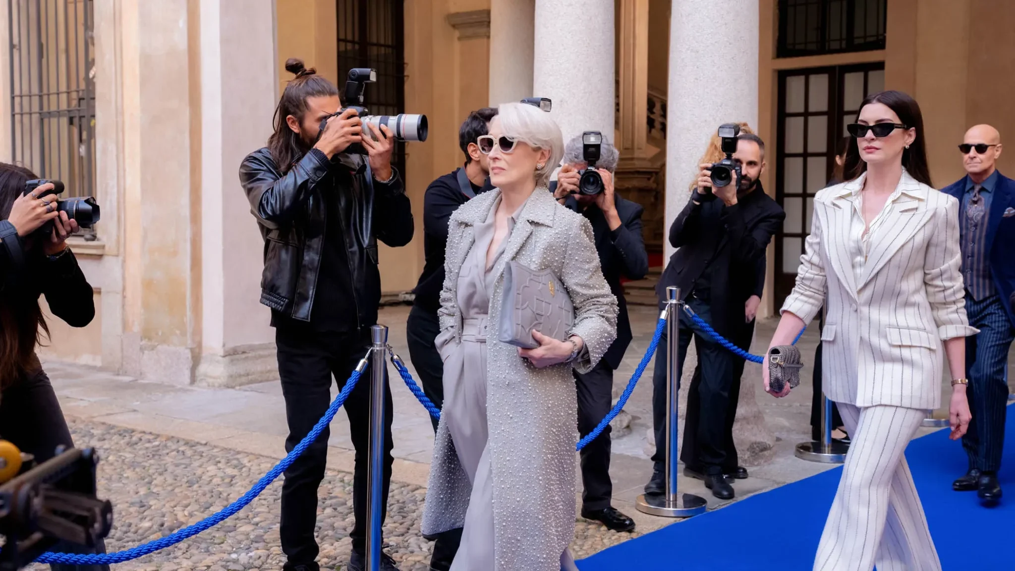 meryl streep y anne hathaway en el diablo viste a la moda