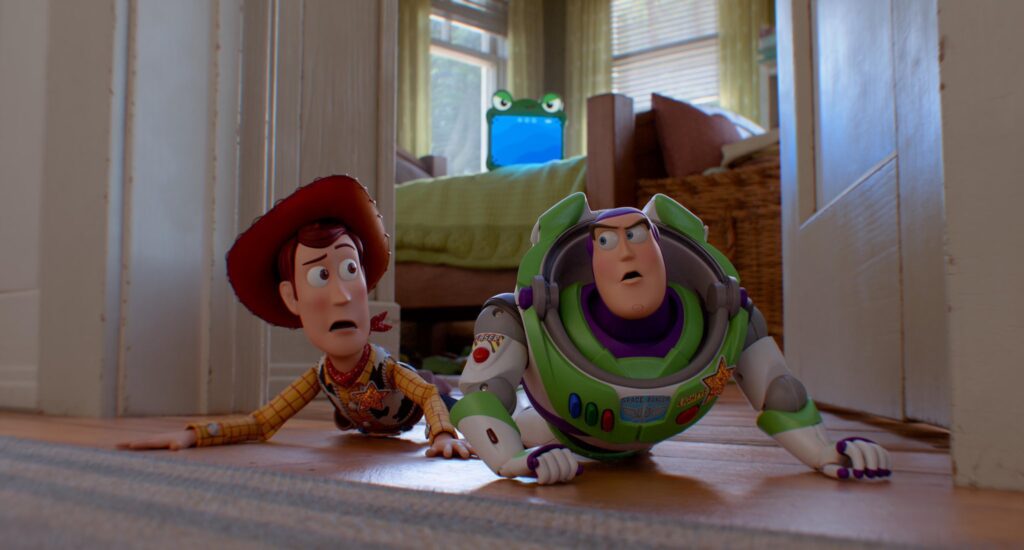 Tom Hanks y Tim Allen en la película Toy Story 5.